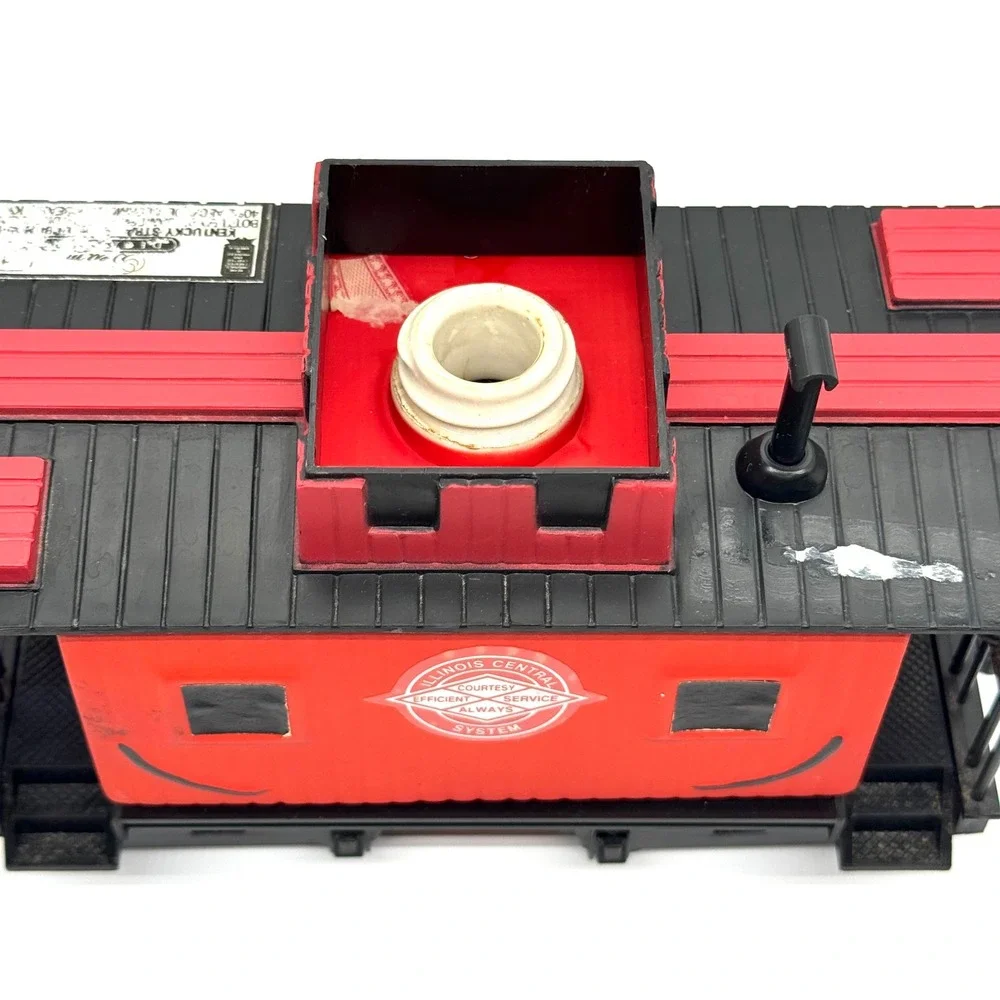 Jim Beam Casey Jones Caboose Empty Decanter Red Vintage Train Original Box